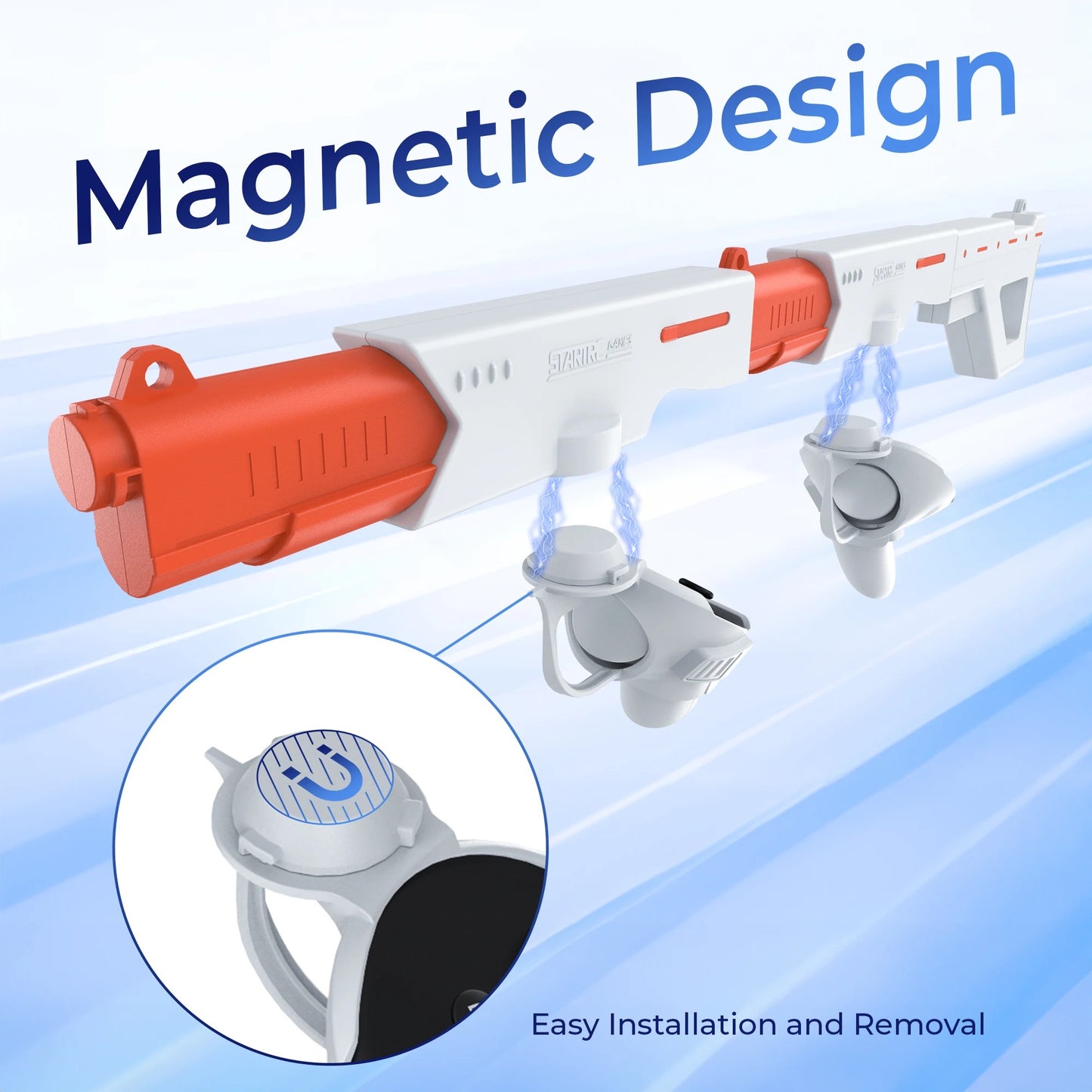 Magnetic VR Gunstock for Meta Quest 3